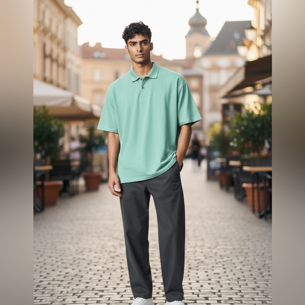 Mercer + Mettle - EC - Men's Mint Green Polo Shirt